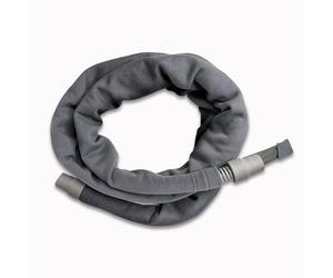 Fodera per tubo CPAP oxyhero - per evitare la formazione di fastidiosa condensa nei tubi CPAP, lunghezza ca. 190 cm, con cerniera lampo, antracite