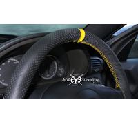 Fodera Per Volante In Pelle Perforata Con Cintura Gialla Per Mercedes Sprinter 1