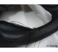 Fodera Per Volante In Vera Pelle Italiana Nera Per Vauxhall Astra F MK3