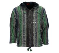 Fodera Pile Spazzolato Gheri Cotone con Cappuccio Giacca Cardigan Nepal Classico