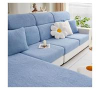 Fodera protettiva per divano e chaise longue, moderna ed elasticizzato, protezione per cuscini del divano, stile 4, L