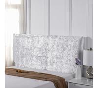 Fodera Protettive Testiere Copertura Testiera Letto Elastico Per Singolo/Matrimoniale/King Size Copri Testata Del Letto Antipolvere Moderna Copritestata Velluto Protettivo-Silver||75 * 180cm