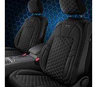 Fodera Sedia In Pelle Sintetica Compatibile Con VW T4 T5 T6 Nero Bianco