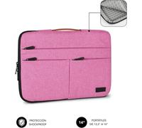 Fodera Subblim Air Padding 360 per Notebook 14" Rosa