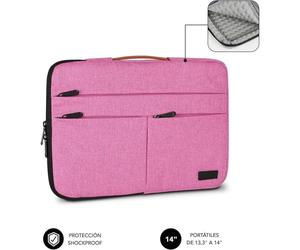 Fodera Subblim Air Padding 360 per Notebook 14" Rosa
