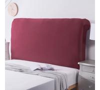Fodera universale elasticizzata per testiera letto, imbottita, in pelle/legno, tutto incluso, per letto king size, matrimoniale, singolo, queen size (90-110 cm, rosso 1)