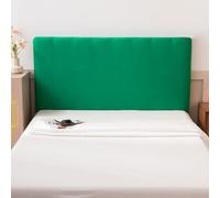 Fodera universale elasticizzata per testiera letto, imbottita, in pelle/legno, tutto incluso, per letto king size, matrimoniale, singolo, queen size (90-110 cm, verde 2)