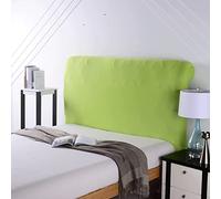 Fodera universale elasticizzata per testiera letto, imbottita, in pelle/legno, tutto incluso, per letto king size, matrimoniale, singolo, queen size (90-110 cm, verde1)