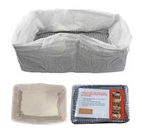 Foderato per lettiera per gatti - Borse per scarti più resistenti con cordino elastico e rete di filtro | Borse per lettiera di gatti riutilizzabili, Borsa per gatti domestici