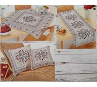 Fodere Arredo Runner.Centrotavola DisegnoTricot Tessuto Jacquard Cinigliato