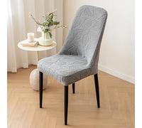 Fodere Coprisedia per Sala da Pranzo con Schienale, Coprisedia Elasticizzati 1/2/4/6 Pezzi, Lavabile per Sedie da Pranzo e Cucina, Salotto, Hotel, Ufficio, Fodere Coprisedia per Sala,Grigio,6 PCS
