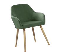 Fodere Coprisedia Per Sala Da Pranzo, Velluto Elasticizzato Coprisedie Con Braccioli 2/4/6 Pezzi Ufficio Fodera Per Sedia Con Schienale(Verde Chiaro,6 Pezzi)