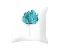 Fodere Cuscini Nordici Federe per Cuscino da Esterno Fiori Ad Acquerello Seta Copricuscini Originali Federa Antiacaro Decorazione del Divano Soggiorno Bianco 20X20 Inches