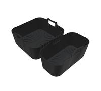 Fodere Della Friggitrice Ad Aria In Silicone - Inserto In Silicone Per Friggitrice Ad Aria | Cestino Per Aerfryer | 2 Pezzi Rimovibile Vassoio A Vapore Riutilizzabile Per Cucinare Da Cucina