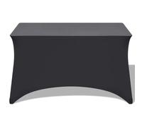 Fodere Elasticizzate per Tavolo 2 pezzi 183x76x74 cm Antracite