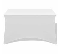 Fodere Elasticizzate per Tavolo 2 pz 243x76x74 cm Bianche
