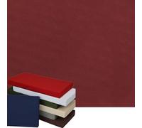 Fodere Impermeabili per Cuscini da Panca con Cerniera Fodere per Sedute Fodere di Ricambio per Cuscini di Mobili da Giardino per Interni/Esterni/Finestre/Divani (Rosso Scuro 99X46X5 Cm)