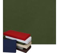 Fodere Impermeabili per Cuscini da Panca con Cerniera Fodere per Sedute Fodere di Ricambio per Cuscini di Mobili da Giardino per Interni/Esterni/Finestre/Divani (Verde Militare 55X14X2 Pollici)