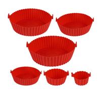 Fodere In Silicone Per Cestello Friggitrice Ad Aria 6 Pezzi Antiaderenti e | Cestino in Silicone per Friggitrice ad Aria Da Cucina, Frittura, , Pasti Quotidiani, Sn