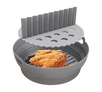 Fodere In Silicone Per Cestino Della Friggitrice Ad Aria - 21,5 cm Antiaderente Disco Rotondo | Con Separatori Cestino In Silicone Sicuro Rotondo Per Friggitrice Ad Aria | Per Cucina Casa Ristorante