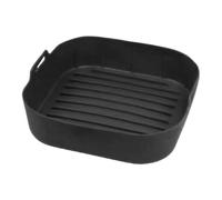 Fodere in silicone per friggitrice ad aria, fogli in silicone con scarico 3D, inserti quadrati per friggitrice ad aria, per cucinare, verdure, pizza, salsicce, torte, patatine fritte, pancetta