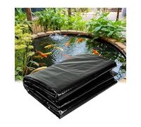 Fodere nere durevoli for laghetti for pesci for laghetti all'aperto, telo impermeabile for laghetto con membrana for piscina da giardino, rivestimento in plastica di polietilene(6x10m(19.7x32.8ft))