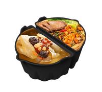 Fodere per cottura lenta, forma ovale, lavabili in lavastoviglie, riutilizzabili, in silicone, per zuppe di verdure, pollo, pesce, gamberetti, patate, pomodori, riunioni di famiglia