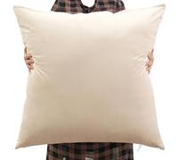 Fodere per Cuscini 80x80 70x70 Velluto Copricuscini Divano Grande Federa Cuscino 60x80 70x70 Copri Cuscino Decorazione Sofa Copricuscino(Beige,60x60 cm)