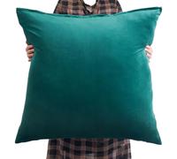 Fodere per Cuscini 80x80 70x70 Velluto Copricuscini Divano Grande Federa Cuscino 60x80 70x70 Copri Cuscino Decorazione Sofa Copricuscino(Verde scuro,70x70 cm)