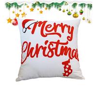 Fodere per Cuscini Decorativi Natalizi | 46 x 46 cm Fodera per Cuscino delle Feste Natalizie | Copricuscini Ricamati Per Il Natale E L'Inverno,Per la Casa, la Camera da , il Divano, il , l'Auto, e le