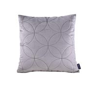Fodere per cuscini, Federa for cuscino quadrato imbottito con ricamo geometrico circolare multicolore, diverse misure(Gray,45x45cm Cushion (Filled))