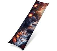 Fodere per Cuscini Impermeabili all'aperto Albero Fiume Decor Federe per Cuscini Veluto Copri Giardino Soggiorno Divano 40 x 145 cm con Cerniera Invisibile Copricuscini Divano Set di 1 PjY4156 N-T