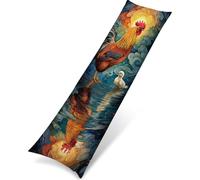 Fodere per Cuscini Impermeabili all'aperto Animale Gallo Decor Federe per Cuscini lino Copri Giardino Soggiorno Divano 40x145cm con Cerniera Invisibile Copricuscini Divano Set di 1 PjY3194 D-X