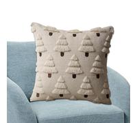 Fodere per cuscini ricamate in 3D - Federa lavabile natalizia, festivo | Sedia Divano Soggiorno Dormitorio Appartamento Den Kid Room Yoga Decorazioni per la casa per le vacanze Accento