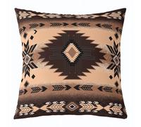 Fodere per Cuscini Southwest Native Southwestern Geometric Western Brown Tribal Set of 2 Morbida Square Federe per