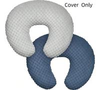 Fodere per cuscino da allattamento, set di fodere in morbido minky per cuscino da allattamento, ultra morbido, compatibile con il cuscino Boppy, per bambini e bambine rosa,grigio,Blu navy e grigio,Gri