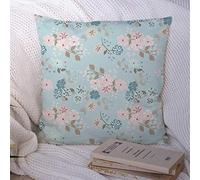 Fodere per cuscino semplice carino modello di bellezza fiori su piccola scala fioriscono shabby ripeti chic vintage avvolgere trame retrò poliestere federa federa cuscino per divano decorazioni diva