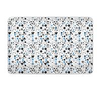 Fodere per fasciatoio, motivo geometrico, colore blu e nero, riutilizzabili, morbide, assorbenti, lavabili in lavatrice, prodotti per la biancheria da letto per neonati, 132,1 x 86,4 cm (lunghezza x