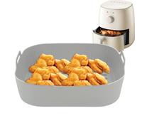 Fodere per friggitrice ad aria, antiaderenti con manico, fodere per friggitrice ad aria per uso alimentare, per forno a microonde, cottura di verdure, pizza, salsiccia, pancetta, snack, torte, cucina