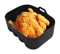 Fodere per friggitrice ad aria in silicone silicone resistente alle alte | Bakeware Cestino Liner Resistente al Calore Bakeware Aiuto di Cottura per Carne Verdure Microonde Tostapane Cucina Ristorante