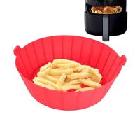 Fodere per friggitrice ad aria - Inserti per cestelli in silicone resistenti al calore, teglia da forno in silicone per friggitrice ad aria