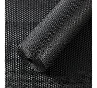 Fodere per scaffali per armadi da cucina Fodere per frigorifero Fodera impermeabili e resistenti all'olio Tappetini per cassetti Materiale EVA Fodera per frigorifero non adesivo Nero 60x600cm