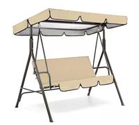 Fodere per Sedia A Dondolo Portatile Resistente Sostituzione della Sedia A Dondolo con Baldacchino Copertura per Amaca Top Garden Outdoor Tettuccio di Ricambio per Copertura,03,142 * 120 * 18cm