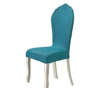 Fodere Per Sedie Sala Da Pranzo Con Schienale Tondo Protezioni Per Sedia Elasticizzate Senza Braccioli Con Schienale Rotondo Per Sedie Laterali Ovali Imbottite Moderne Con Gambe In Legno ( Color : Blu