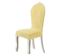Fodere Per Sedie Sala Da Pranzo Con Schienale Tondo Protezioni Per Sedia Elasticizzate Senza Braccioli Con Schienale Rotondo Per Sedie Laterali Ovali Imbottite Moderne Con Gambe In Legno ( Color : Bei
