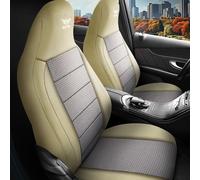 Fodere Per Seggiolino Auto Compatibili Con Suzuki SX4 (Beige-Grigio) 924D40