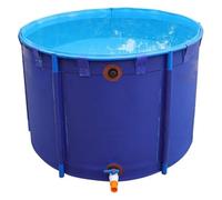 Fodere per stagni per pesci, tela cerata esterna pieghevole per stoccaggio dell'acqua, serbatoio rotondo fuori terra per irrigazione agricola, durevole e pratico