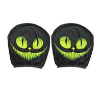 Fodere Poggiatesta Auto - 1 Coppia Protettore Poggiatesta Anteriore - Protettore Elastico per Compleanno Halloween Natale Camion,Viaggio Camping Pendolarismo Guida