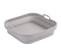 Fodere quadrate in silicone per friggitrice ad aria da 4 qt a 7qt, cestino riutilizzabile in silicone per friggitrice ad aria, antiaderente, facile da pulire