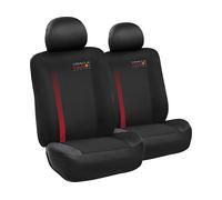 Set Coprisedile 6 Pz Powerbar Nero/Rosso confortevole e resistente, facile e vel